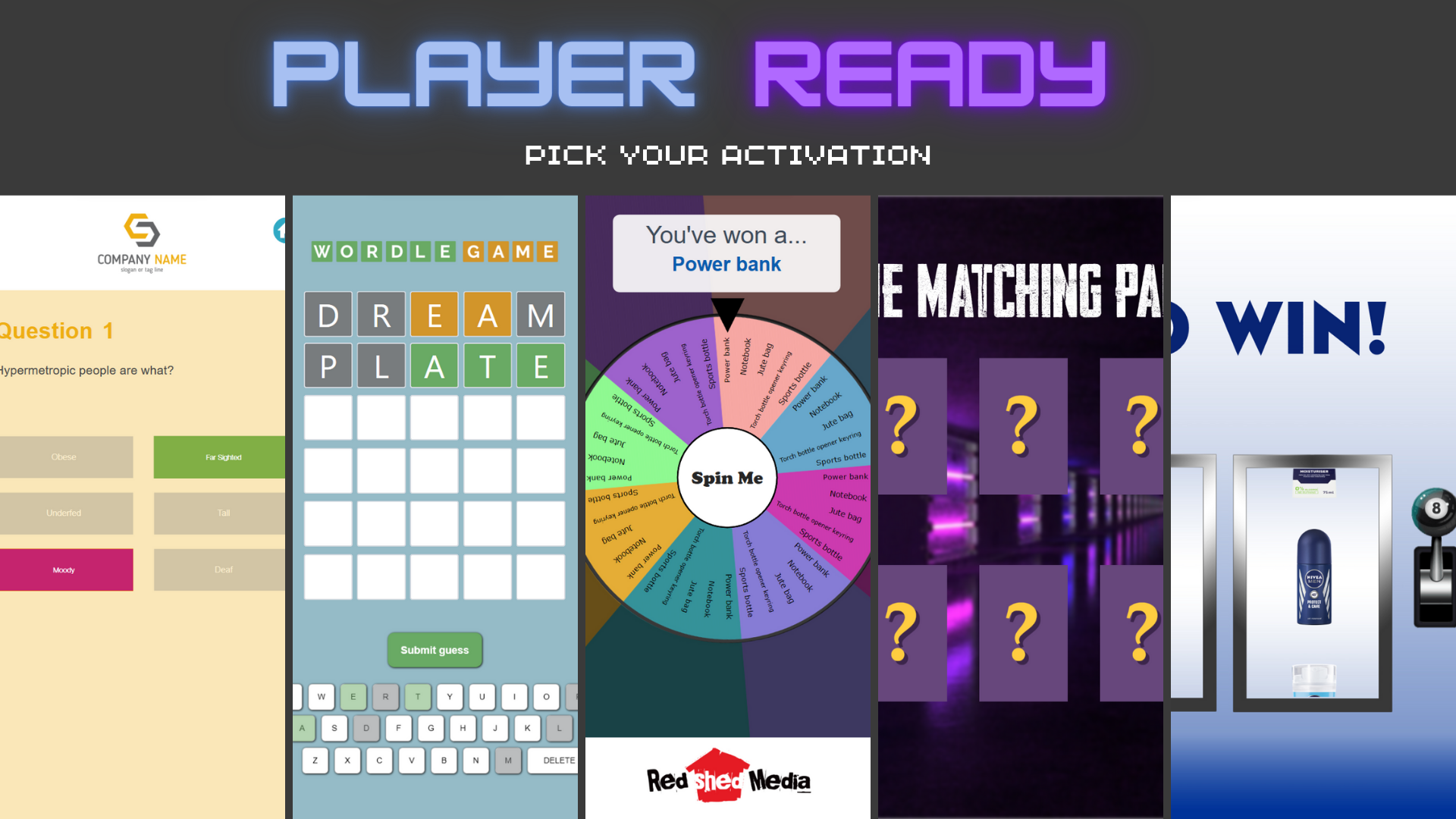 Player Ready – Customisable Brand Activations